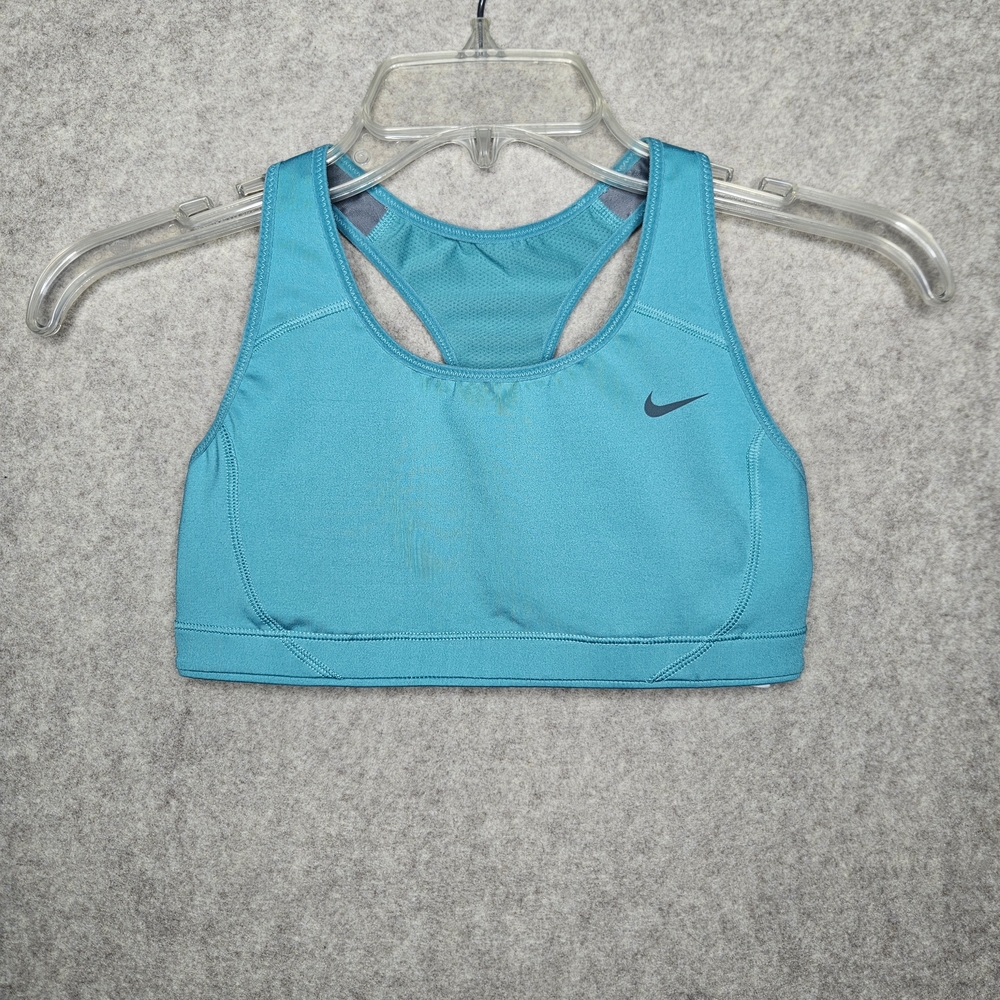 Nike Dri-Fit Racerback Sports Bra Teal Blue Women's Small